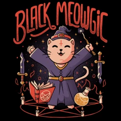 Wicked Clothes 'Black Meowgic' Shirt