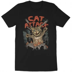 Wicked Clothes 'Cat Attack' Shirt New