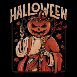 Wicked Clothes 'Halloween Is My Religion' Shirt New
