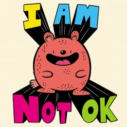 Wicked Clothes'I Am Not OK' Shirt New