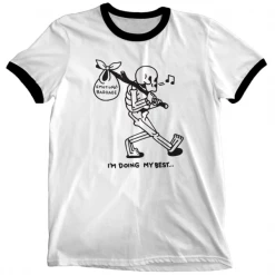 Wicked Clothes Emotional Baggage Ringer Shirt Bones