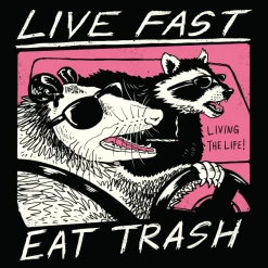 Wicked Clothes New 'Live Fast, Eat Trash' Shirt