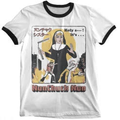 Wicked Clothes 'Nunchuck Nun' Ringer Shirt BESTSELLERS