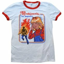 Wicked Clothes Paranormal Pyrokinesis For Beginners Ringer Shirt