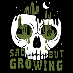 Wicked Clothes 'Sad But Growing' Shirt New