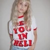 Wicked Clothes 'See You In Hell' Ringer Shirt 1 Wicked Clothes 'See You In Hell' Ringer Shirt
