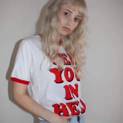 Wicked Clothes 'See You In Hell' Ringer Shirt