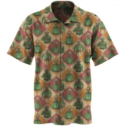 Wicked Clothes Skeleton Cowboys Button-Up Shirt