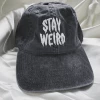 Wicked Clothes Black And White 'Stay Weird' Dad Hat