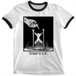 Wicked Clothes Time's Up Ringer Shirt